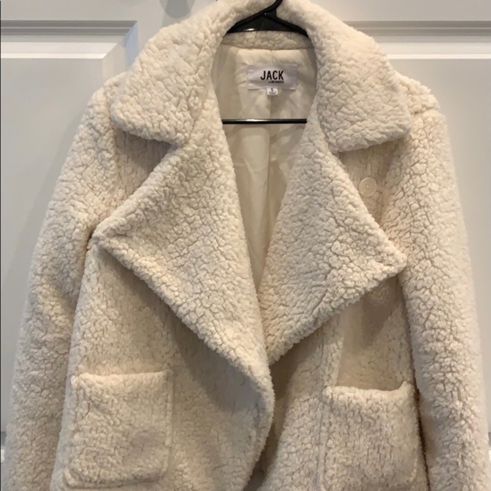 Women’s size Small ivory Sherpa jacket